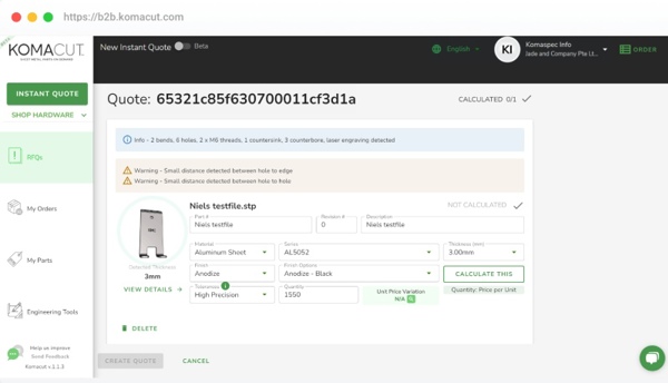 Boda's Quotation Platform